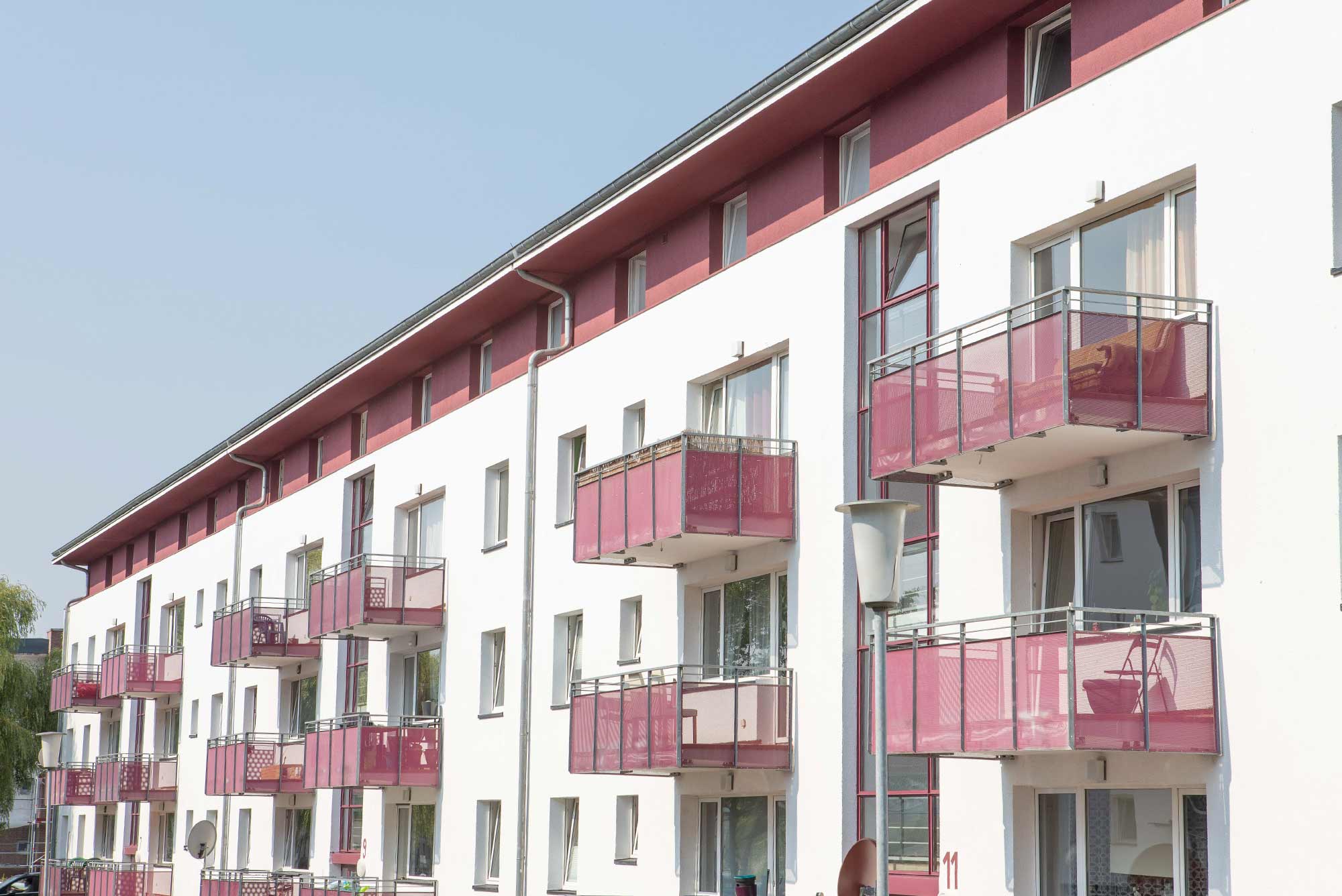 gelbes Studentenwohnheim in Zweibrücken